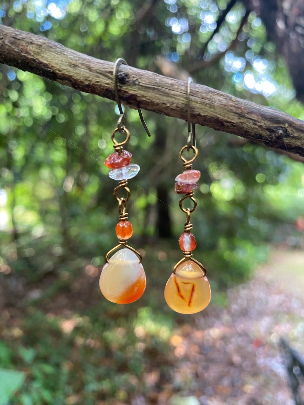 Carnelian Dangle Earrings